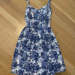 Blue Patterned Dress